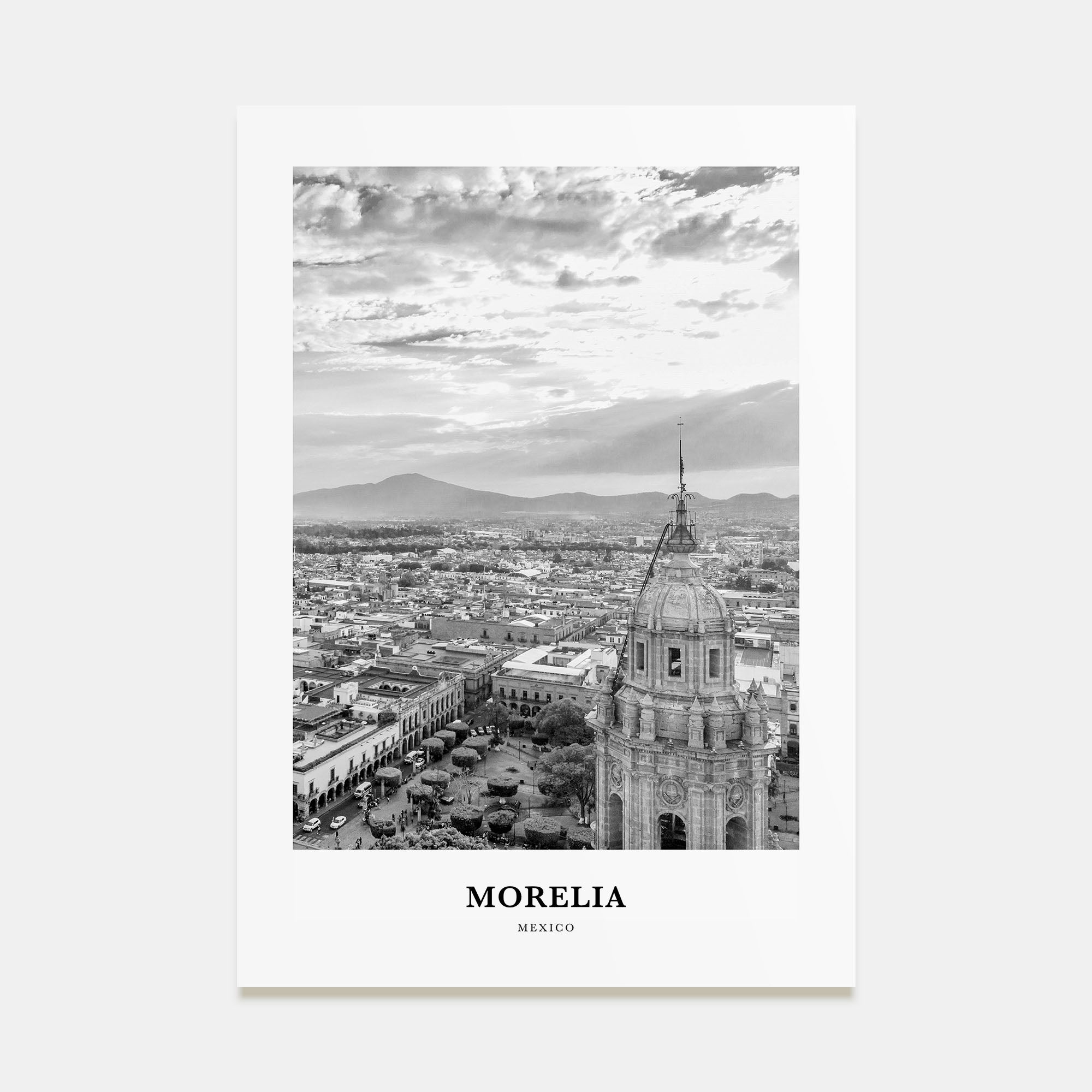 Morelia Portrait B&W Poster