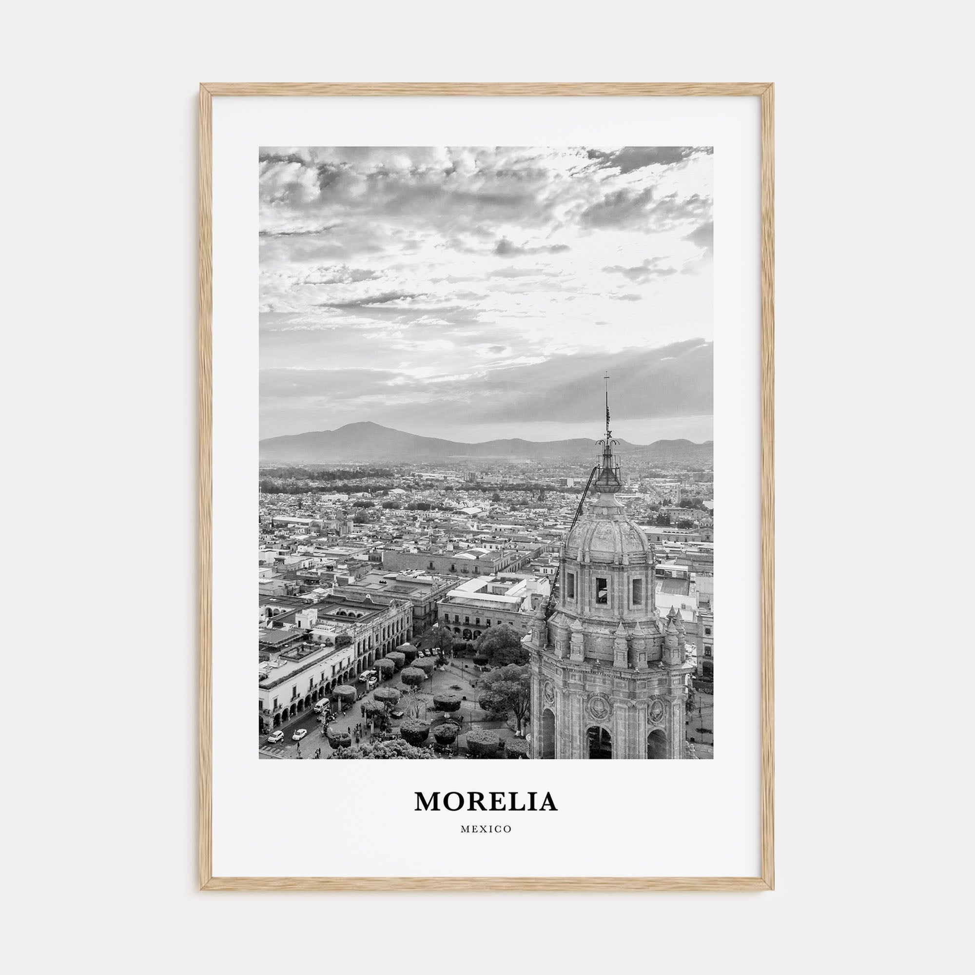 Morelia Portrait B&W Poster