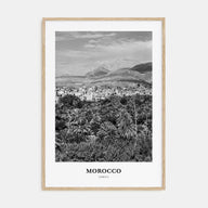 Morocco Portrait B&W Poster