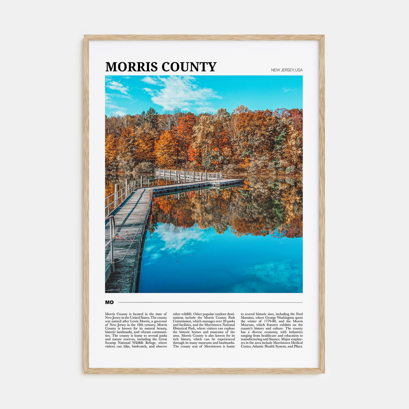 Morris County Travel Color Poster