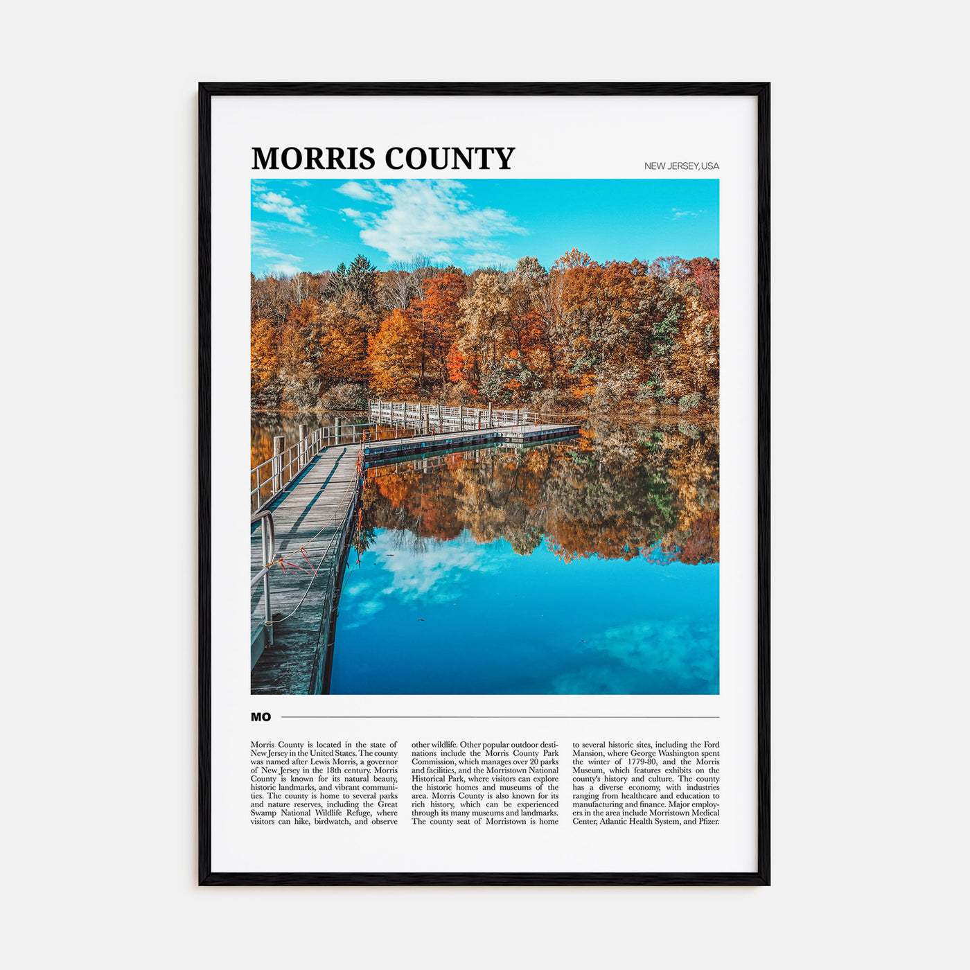 Morris County Travel Color Poster