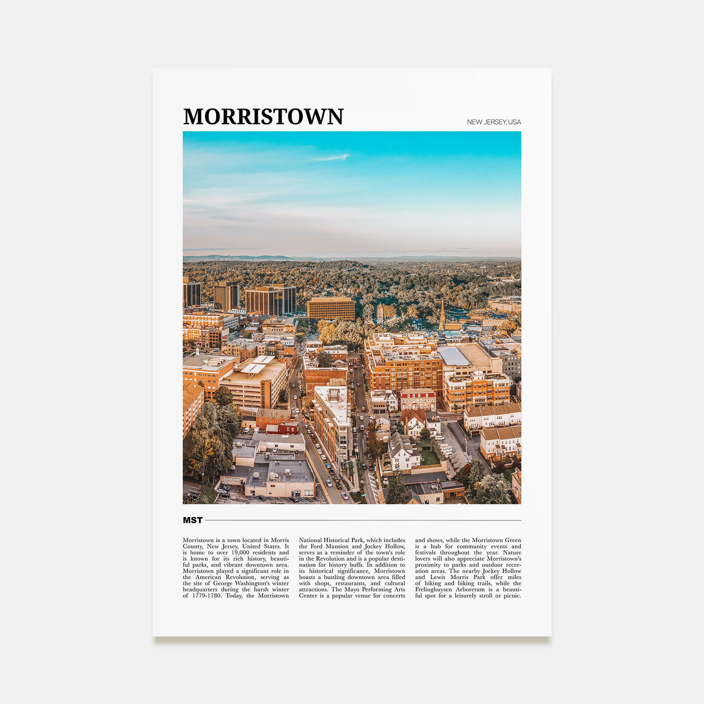 Morristown Travel Color Poster