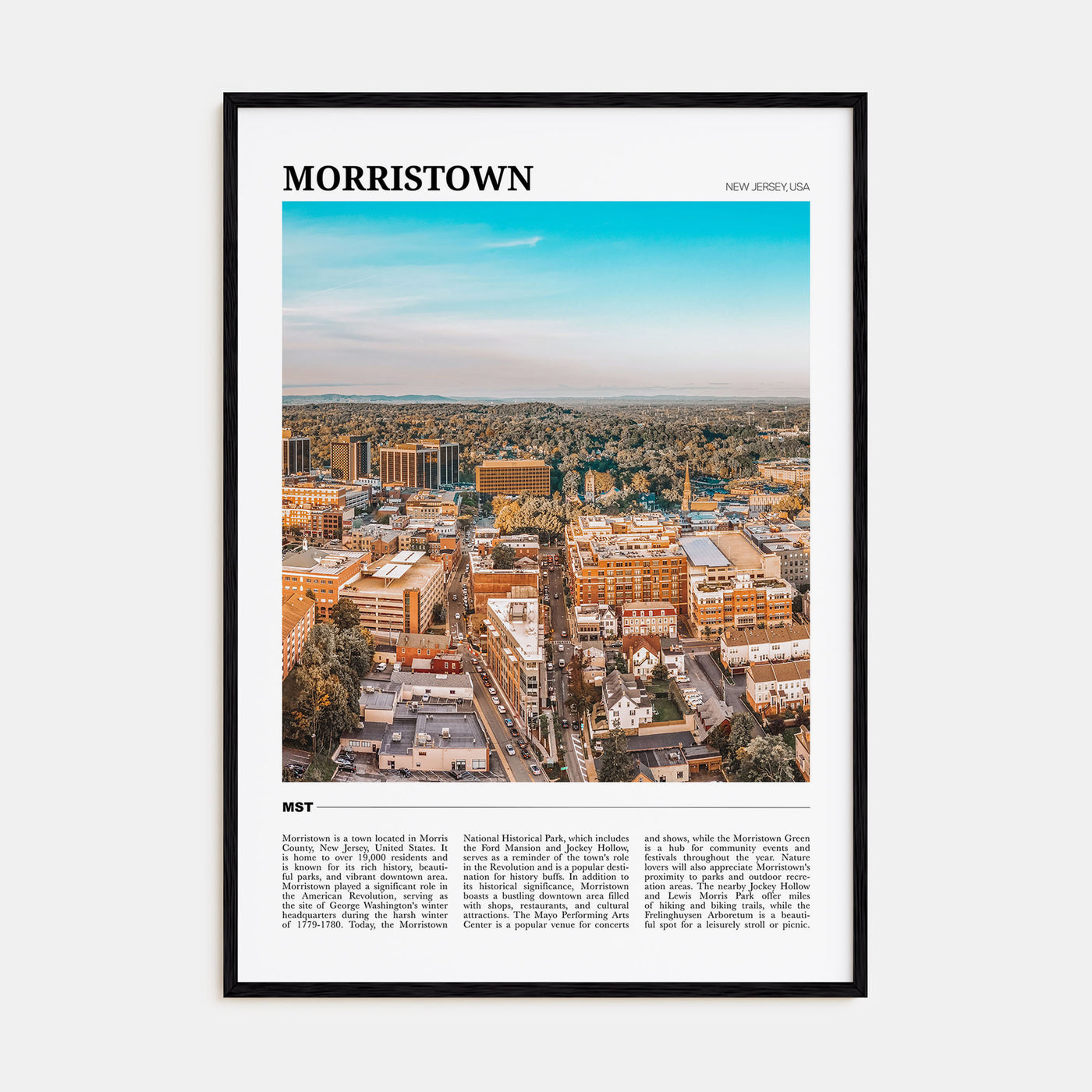 Morristown Travel Color Poster