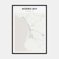 Morro Bay Map Portrait Poster