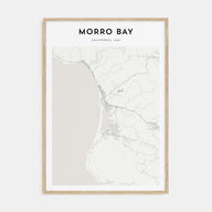 Morro Bay Map Portrait Poster