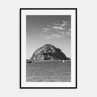 Morro Bay Photo B&W Poster