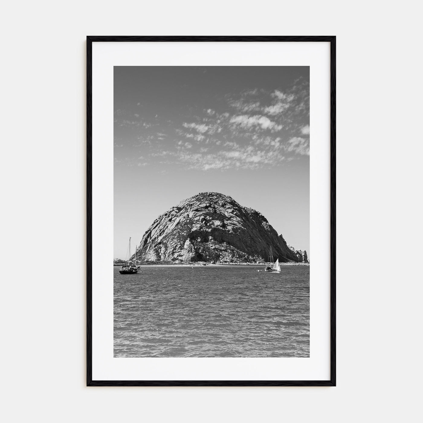 Morro Bay Photo B&W Poster
