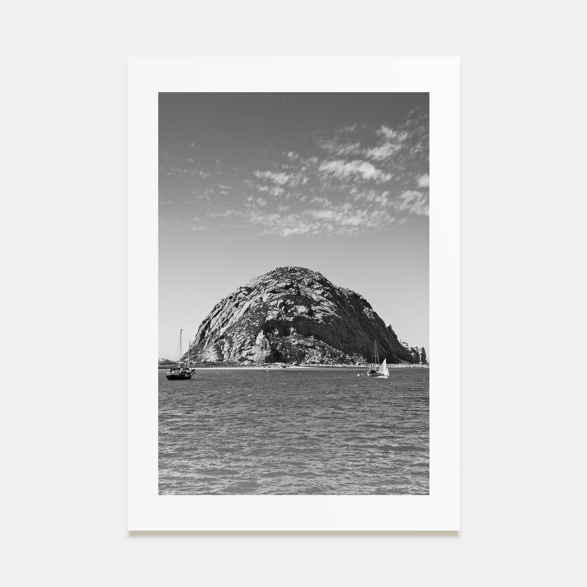 Morro Bay Photo B&W Poster
