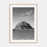 Morro Bay Photo B&W Poster