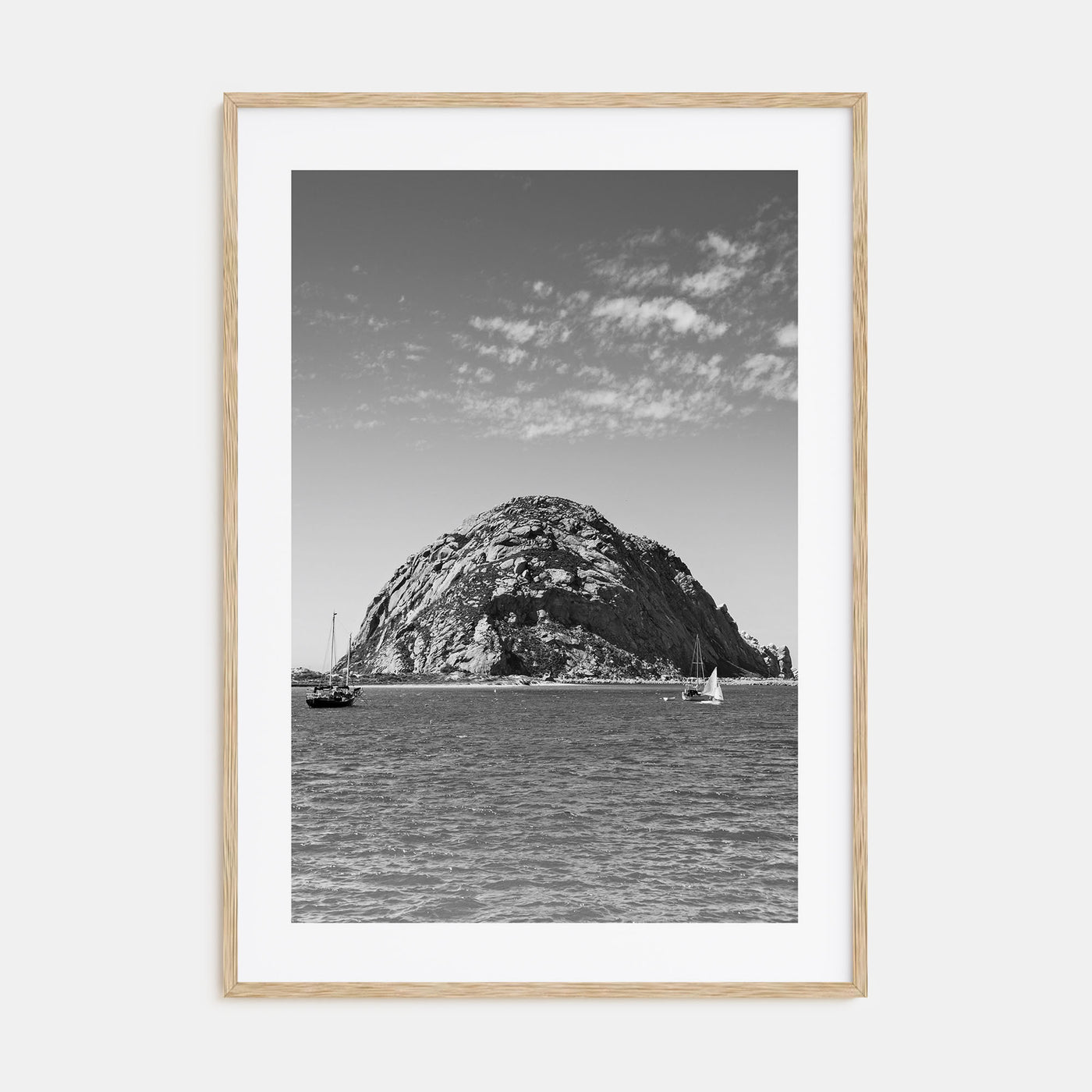Morro Bay Photo B&W Poster