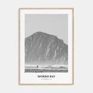 Morro Bay Portrait B&W No 1 Poster