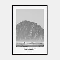 Morro Bay Portrait B&W No 1 Poster