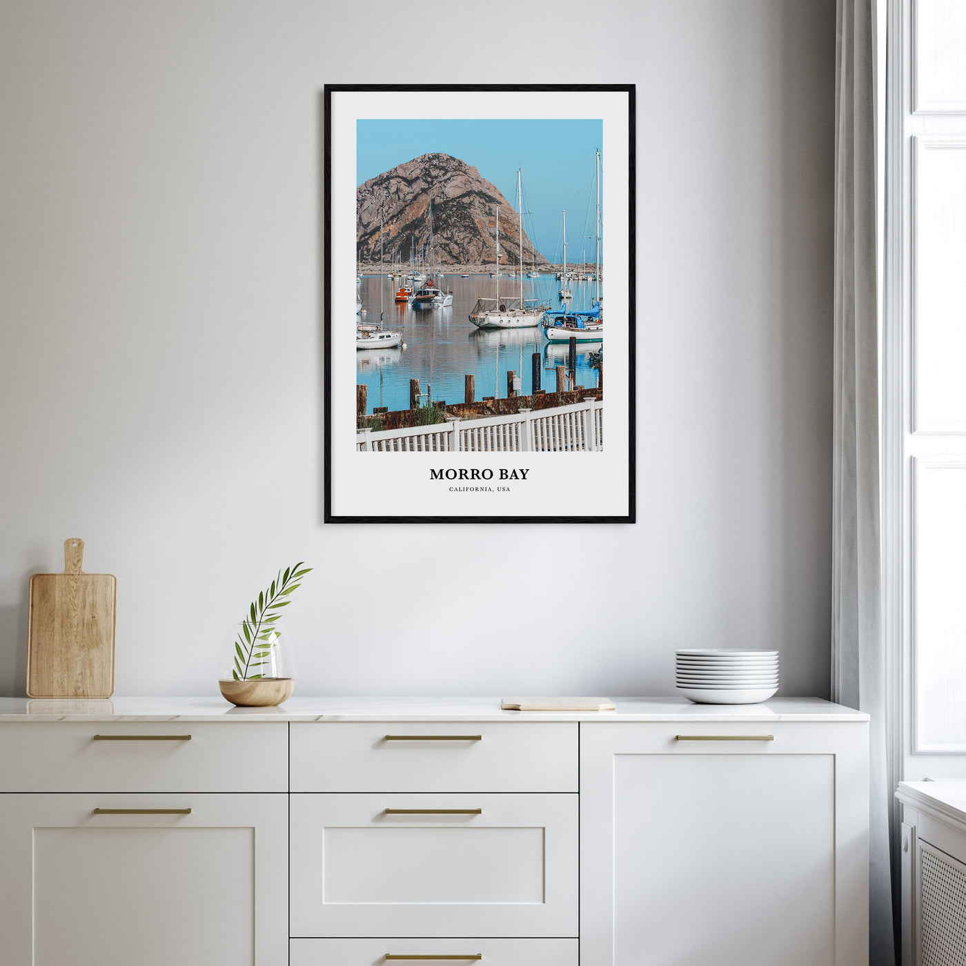 Morro Bay Portrait Color Poster