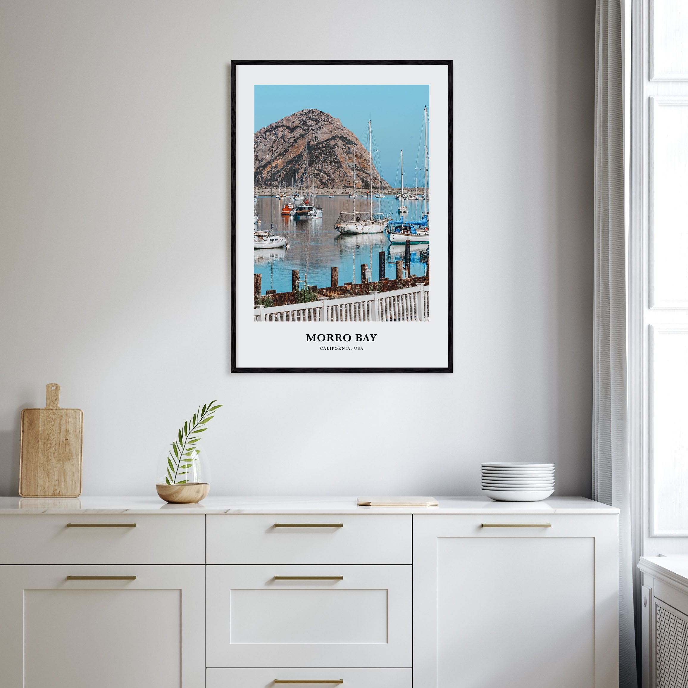 Morro Bay Portrait Color Poster