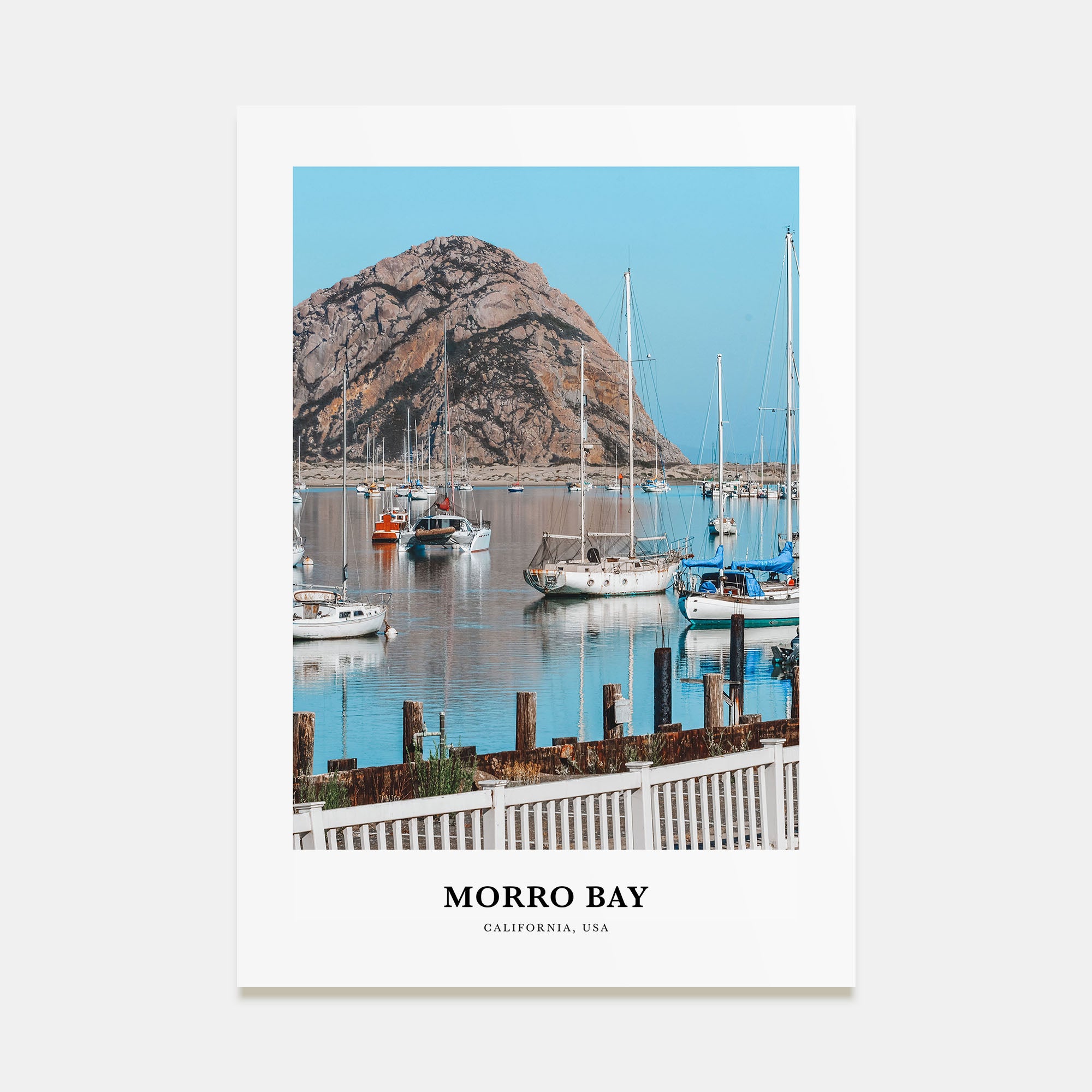 Morro Bay Portrait Color Poster
