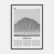 Morro Bay Travel B&W No 1 Poster