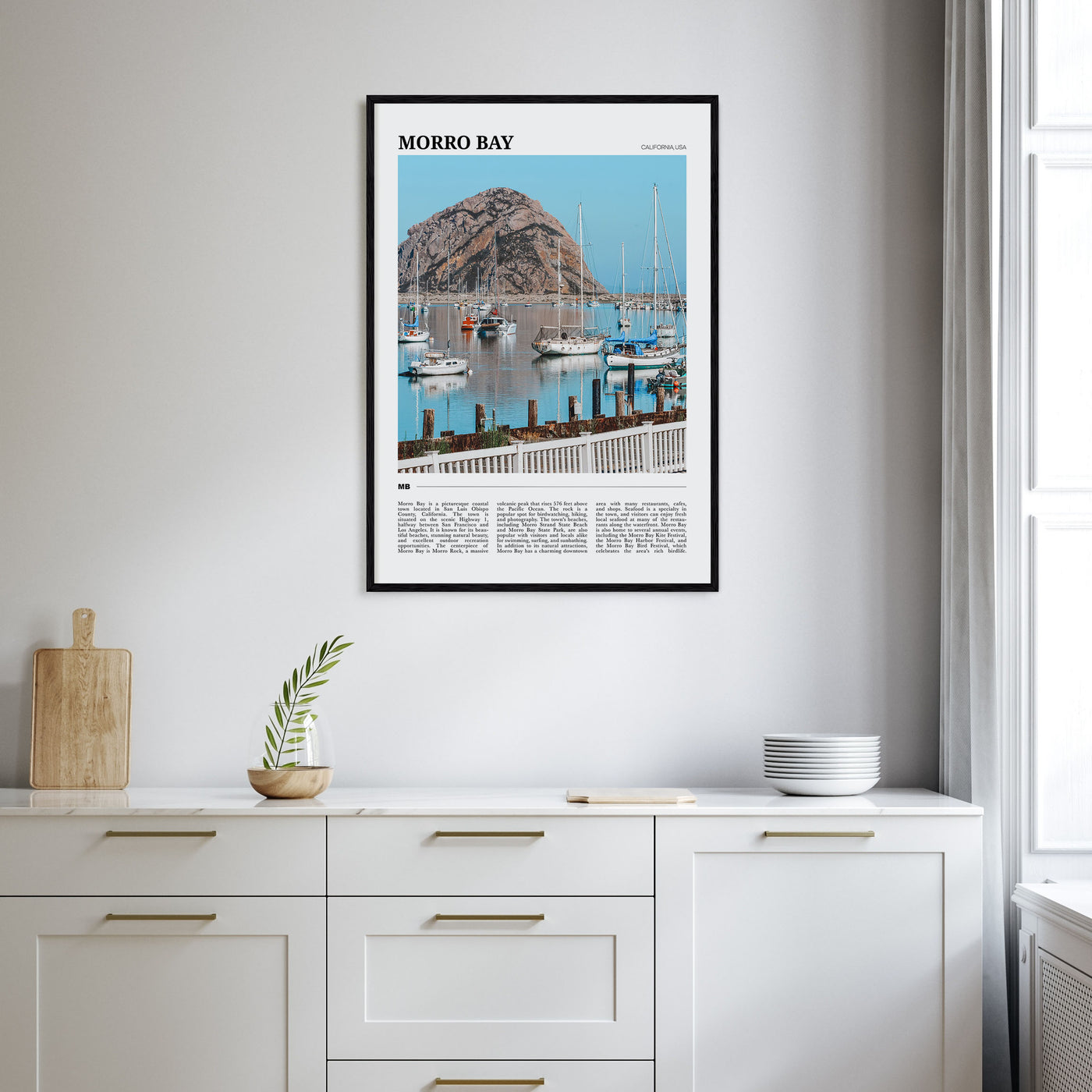 Morro Bay Travel Color Poster