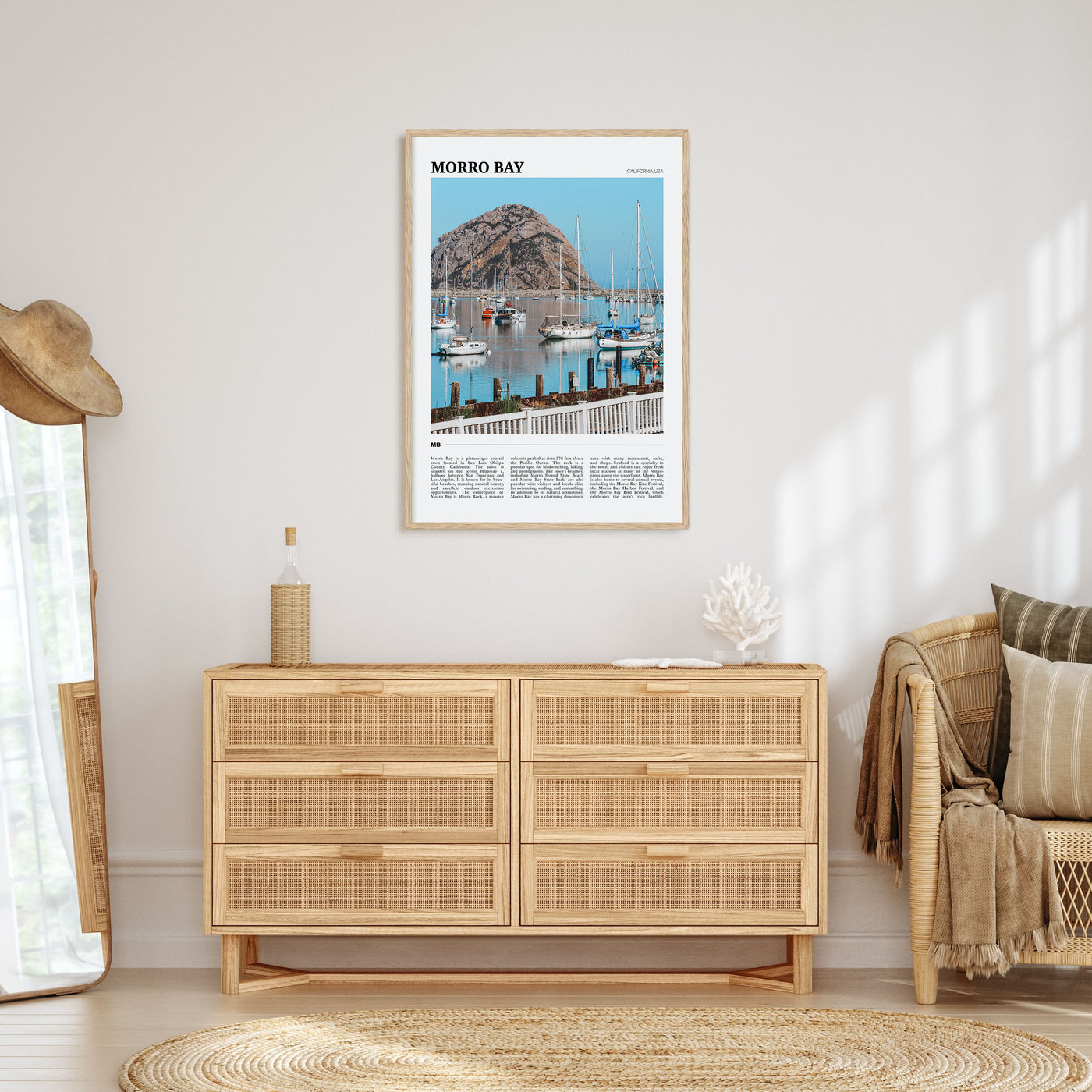 Morro Bay Travel Color Poster
