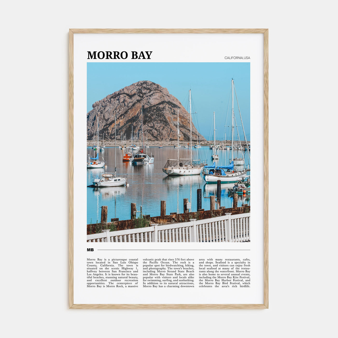 Morro Bay Travel Color Poster