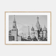 Moscow, Russia Landscape B&W Poster