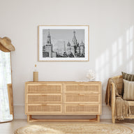 Moscow, Russia Landscape B&W Poster