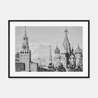 Moscow, Russia Landscape B&W Poster