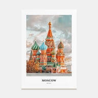 Moscow, Russia Portrait Color No 1 Poster