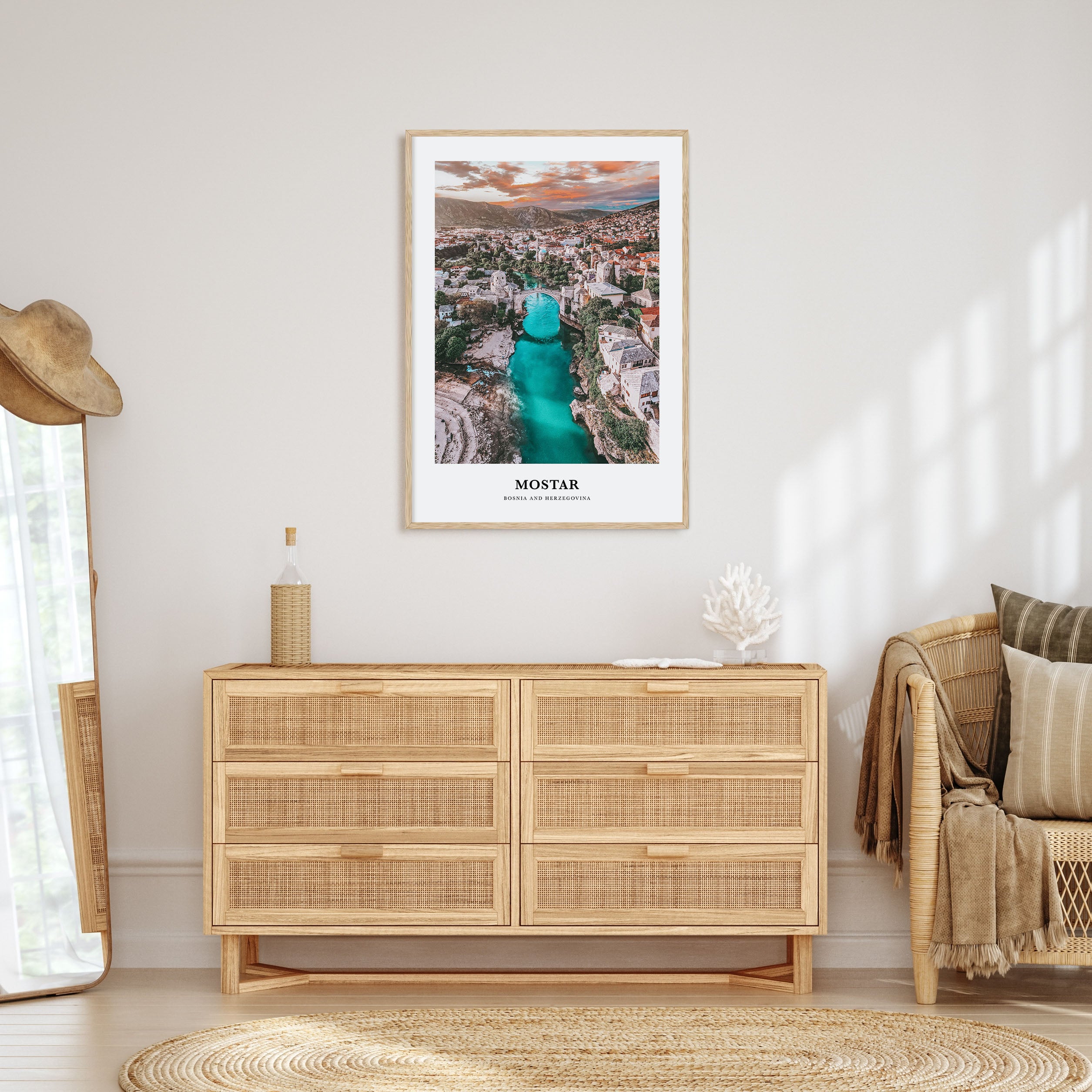 Mostar Portrait Color Poster