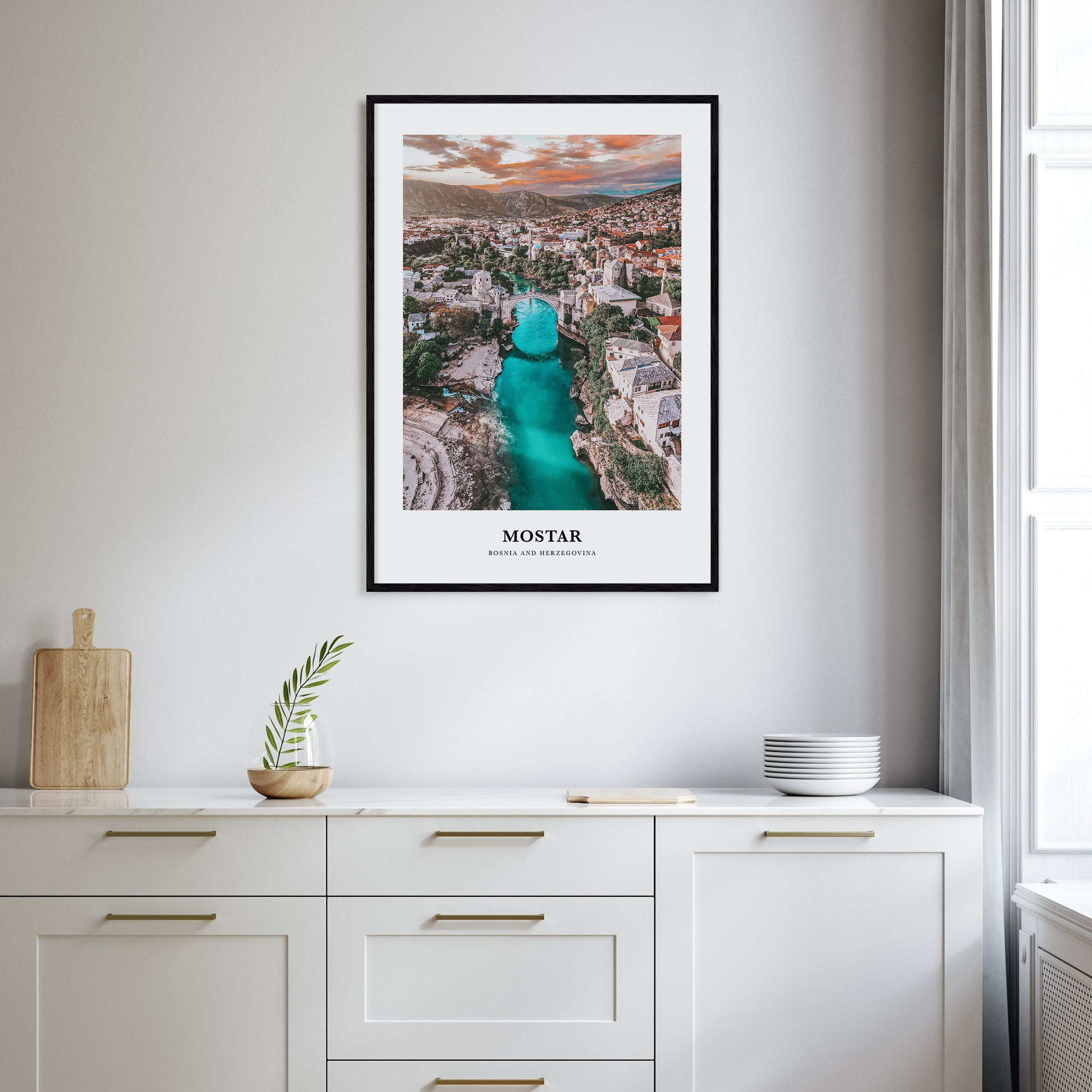 Mostar Portrait Color Poster