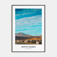 Mount Diablo Portrait Color Poster