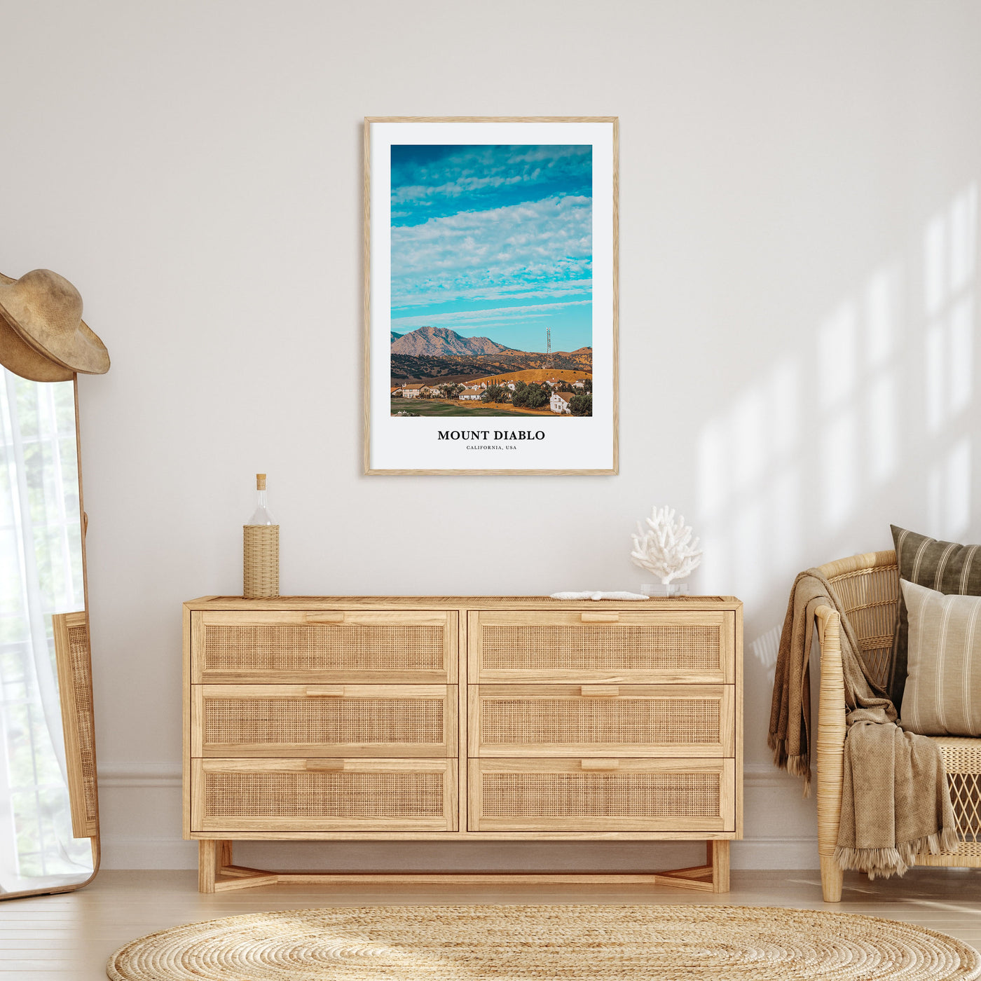 Mount Diablo Portrait Color Poster