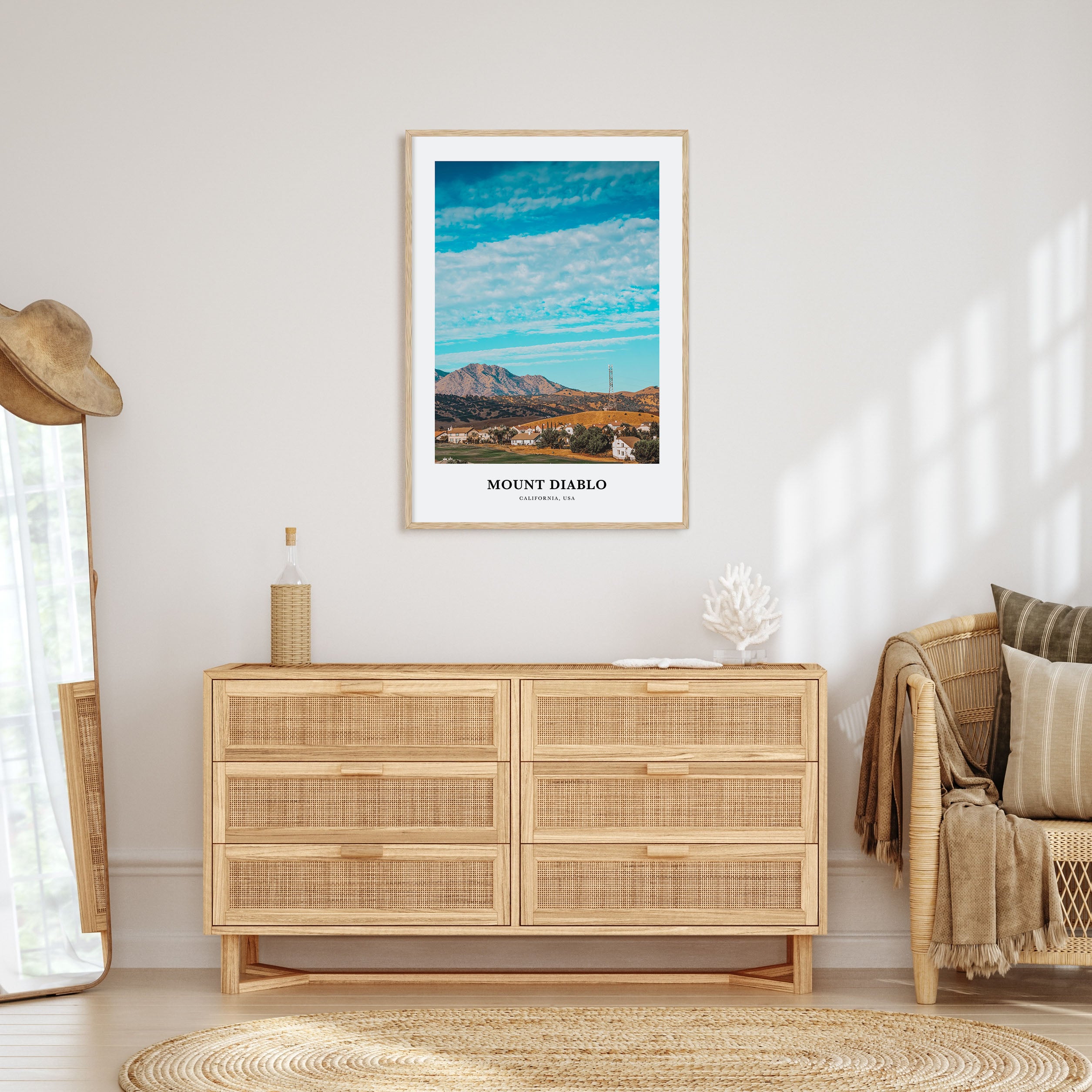 Mount Diablo Portrait Color Poster
