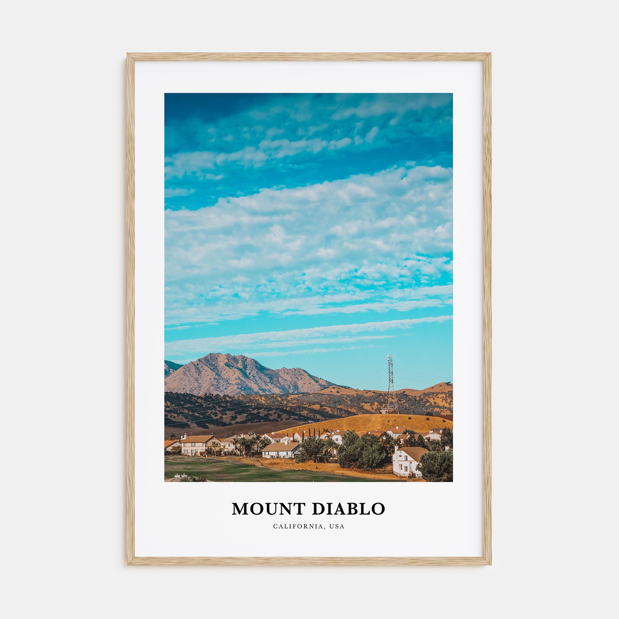 Mount Diablo Portrait Color Poster