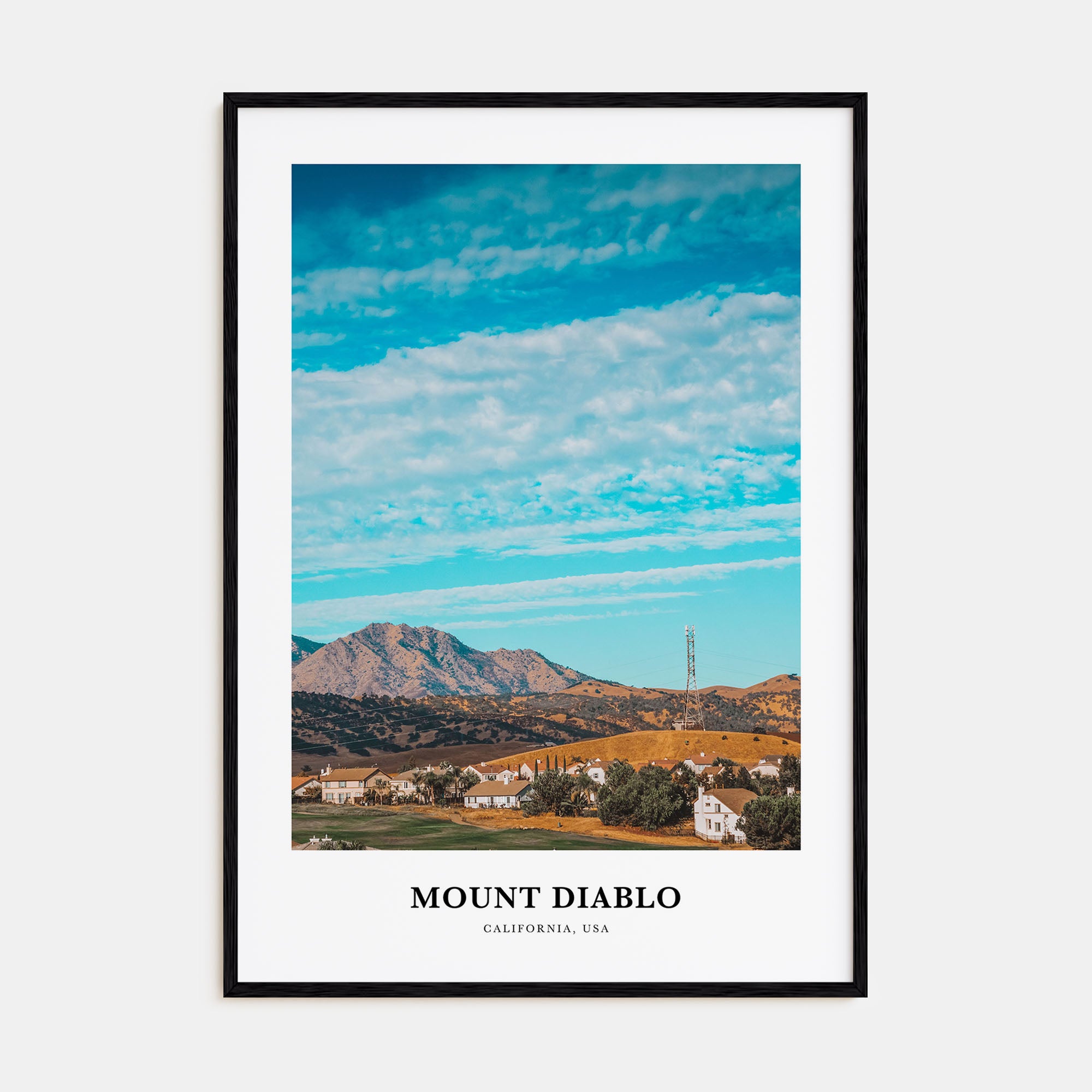 Mount Diablo Portrait Color Poster
