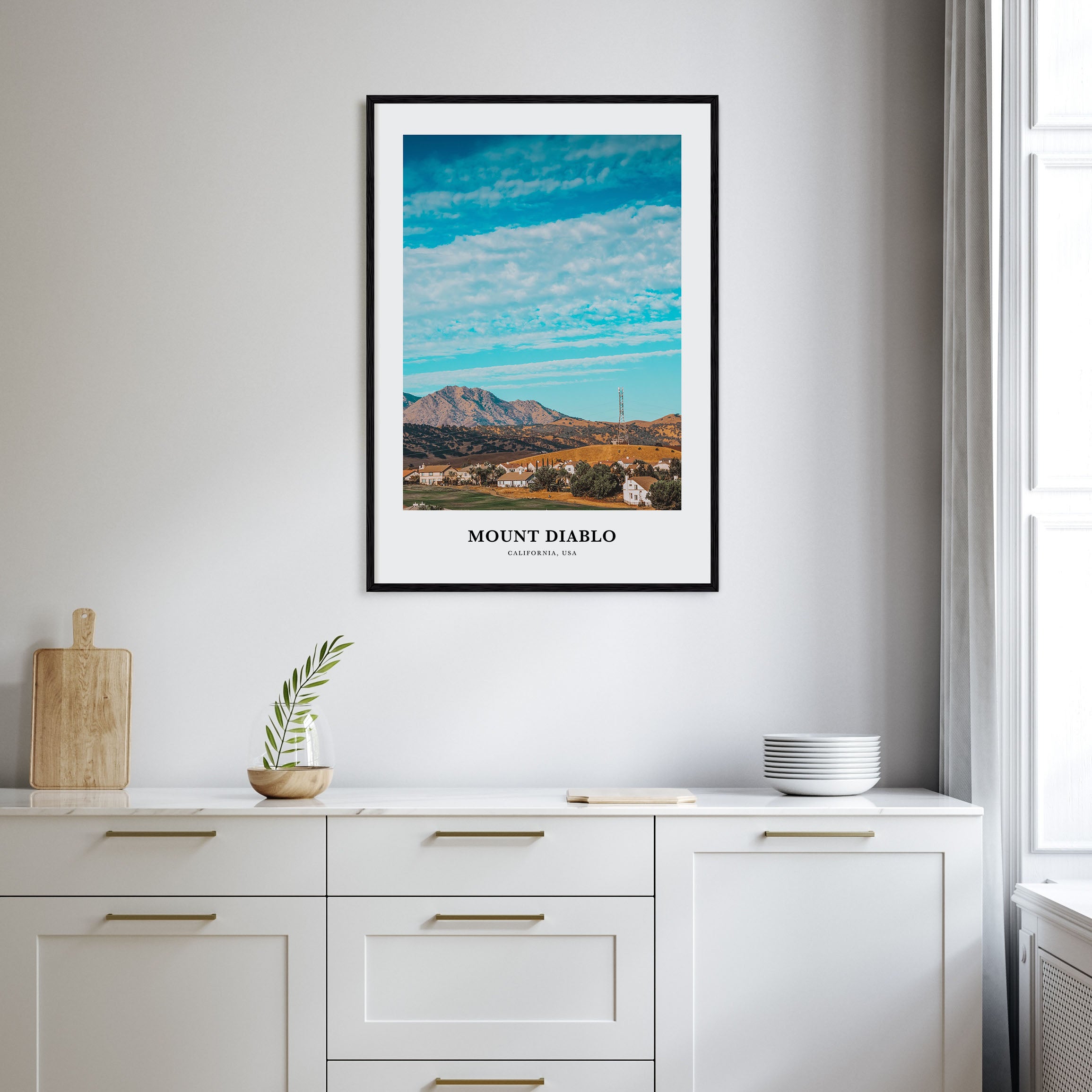 Mount Diablo Portrait Color Poster