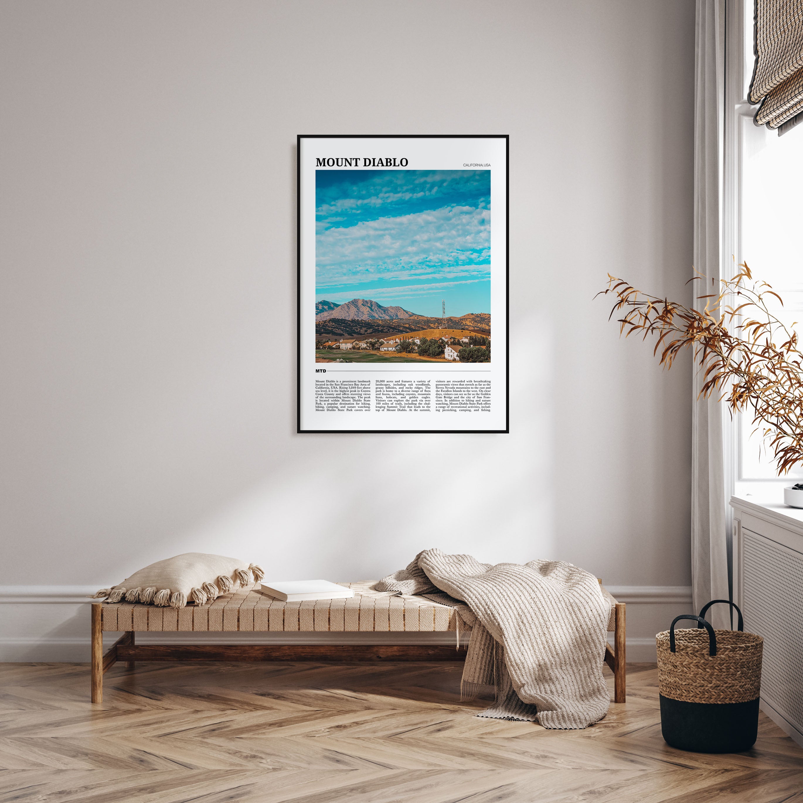 Mount Diablo Travel Color Poster