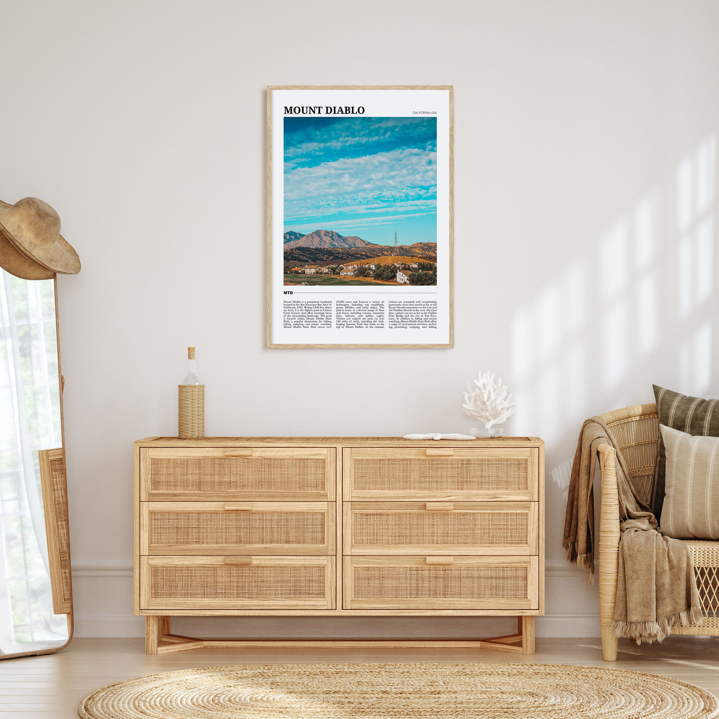 Mount Diablo Travel Color Poster