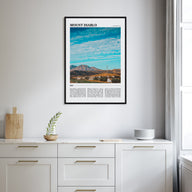 Mount Diablo Travel Color Poster