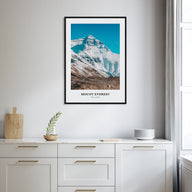 Mount Everest Portrait Color Poster