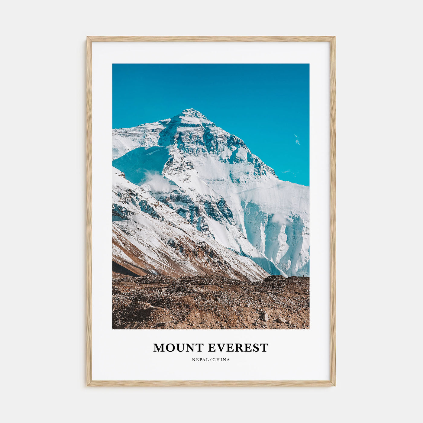 Mount Everest Portrait Color Poster