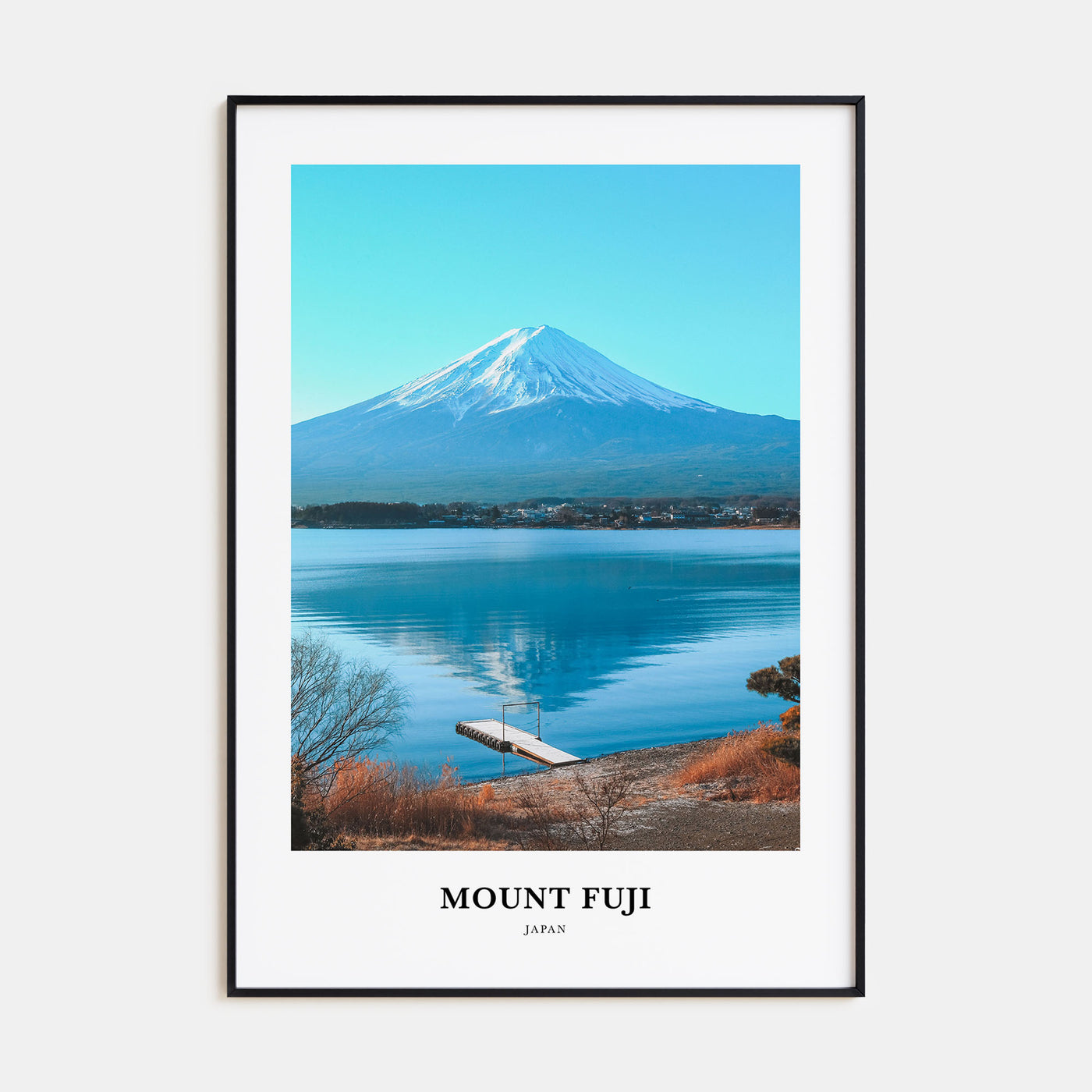 Mount Fuji Portrait Color Poster