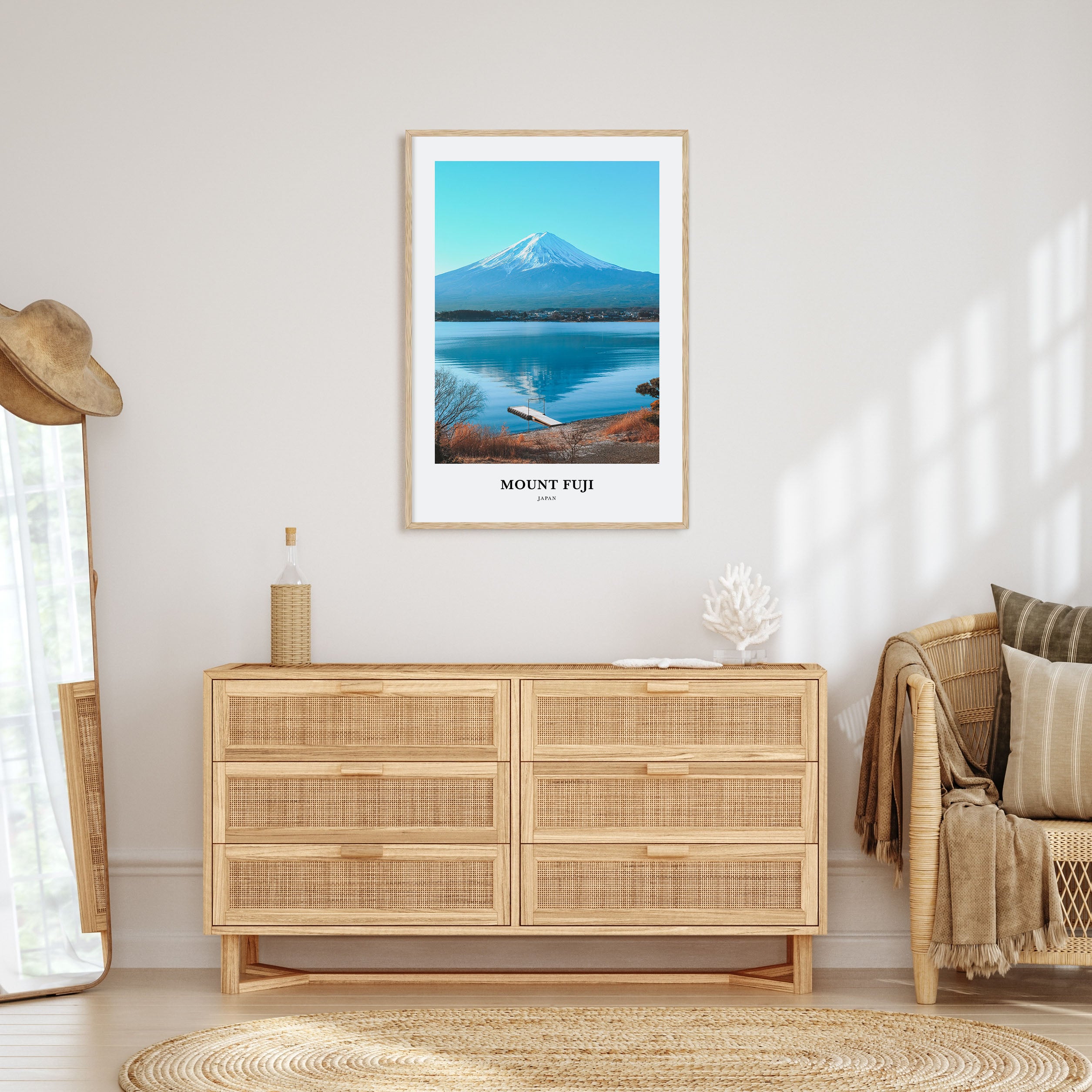 Mount Fuji Portrait Color Poster