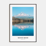 Mount Hood Portrait Color Poster