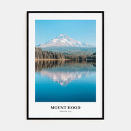 Mount Hood Portrait Color Poster