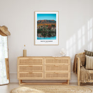 Mount Katahdin Portrait Color Poster
