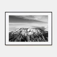 Mount Kilimanjaro Landscape B&W Poster
