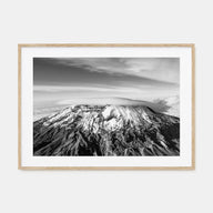 Mount Kilimanjaro Landscape B&W Poster