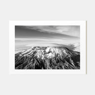 Mount Kilimanjaro Landscape B&W Poster