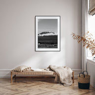 Mount Kilimanjaro Photo B&W Poster