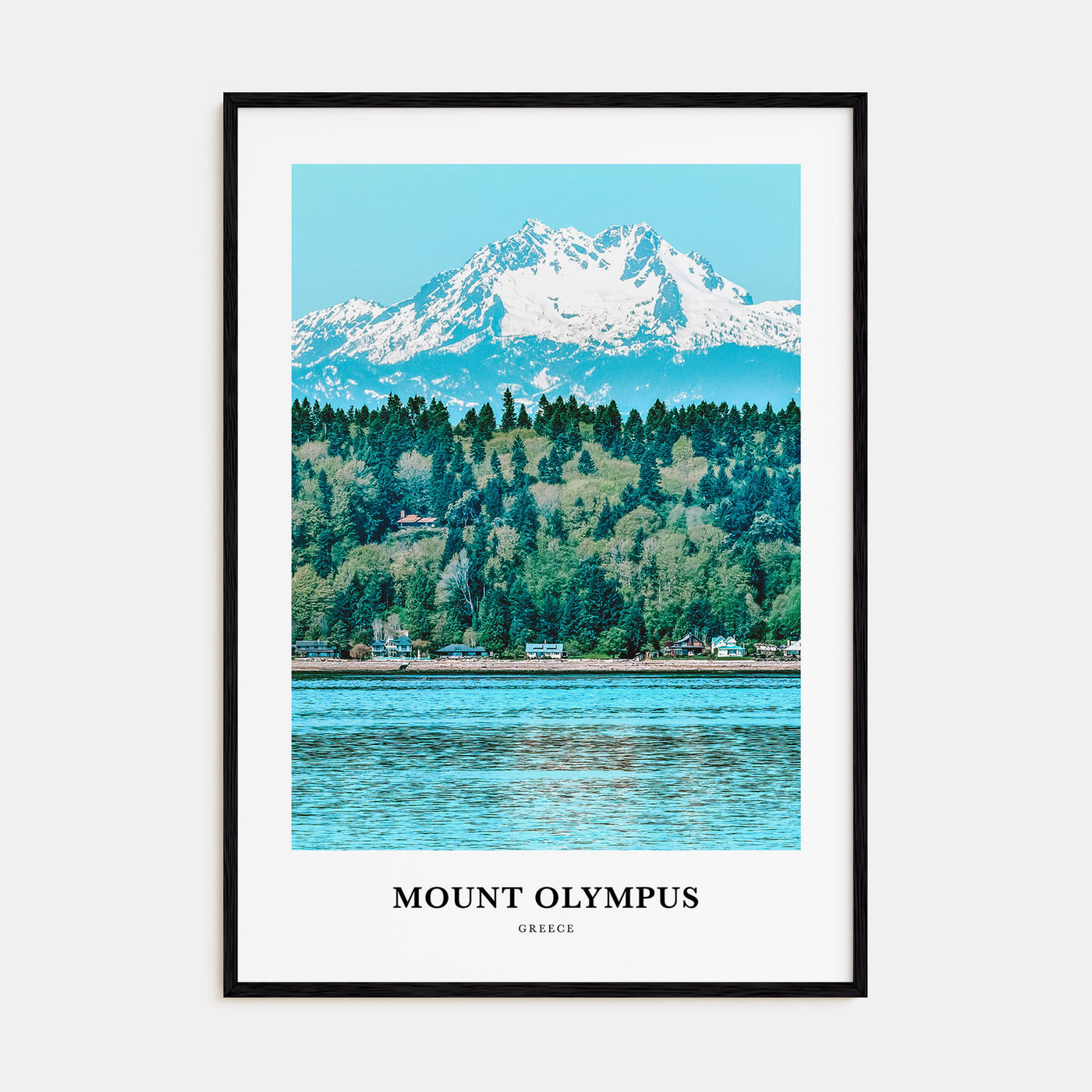 Mount Olympus Portrait Color Poster